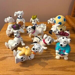 Set of Ten  (10) Vintage McDonald's/Disney 101 Dalmatians Figurines